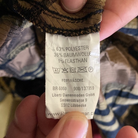 Ruffle Collar Sleeveless Striped Statement Top Black Brown Size Medium Bold Chic - Picture 10 of 10